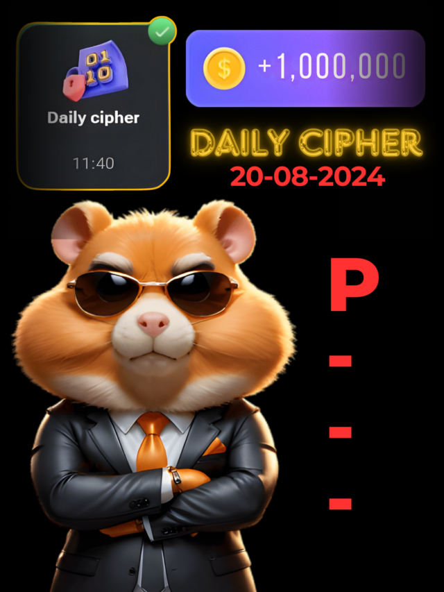 Hamster Kombat Daily cipher poster